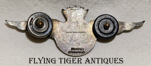 Wonderful & Ext Rare circa 1943 RAF Transport Command Pilot Wing in Sterling