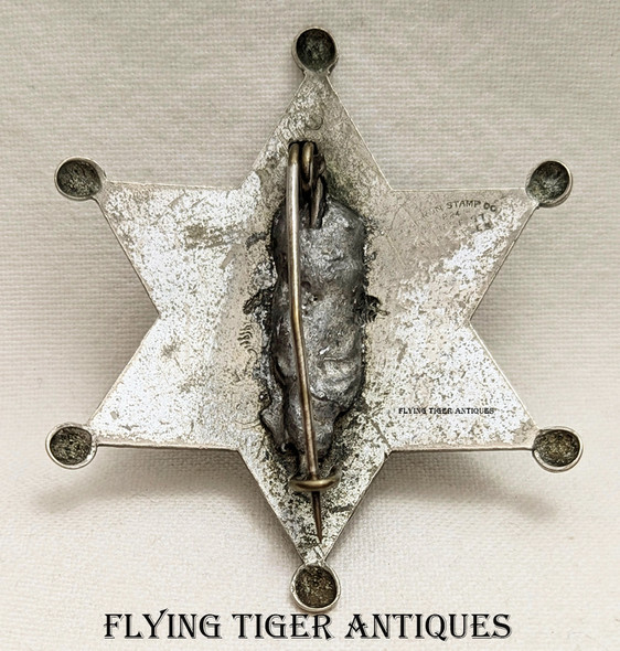 Wonderful 1920s Whittier Township Los Angeles Co CA Special Deputy Constable Badge # 4 by Chipron