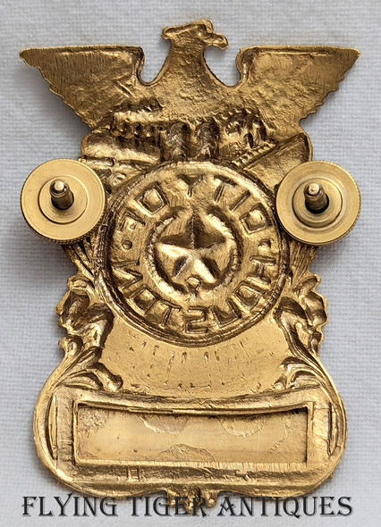 1950s - 1960s Houston TX Marshal Office Sergeant Hat Badge