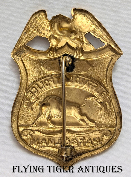 Gorgeous ca 1900 Buffalo NY City Police Detective Badge # 25