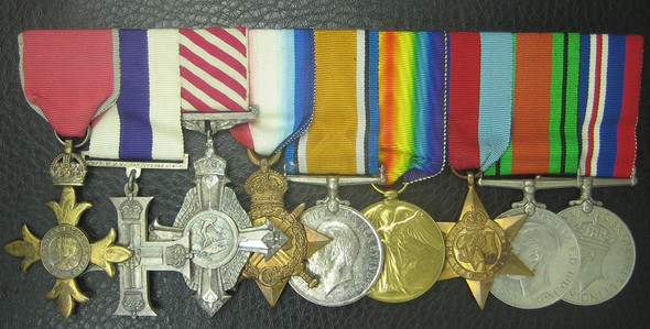 Exceptional WWI RFC RAF Pilot's Wings Medal Grouping & Docs of Wing Cmndr W H Shakespeare
