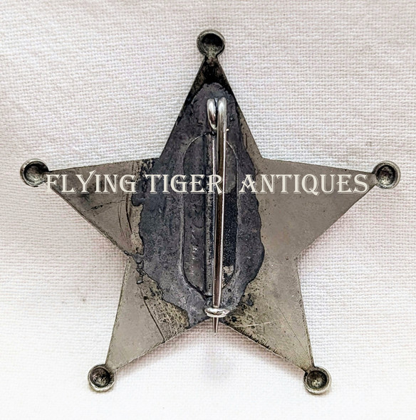 Nice Old 1900s-1910s Pennsylvania Lines Railroad 5 - Pt Star Badge # 20