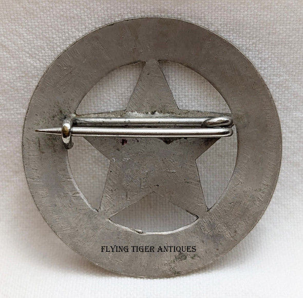 Wonderful Old West ca 1880 Lead Dakota Territory Police Circle Star Badge