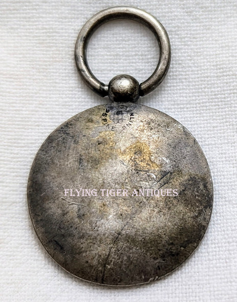Beautiful ca 1900 Sterling American Indian Therme Watch Fob Pendant by Unger Brothers