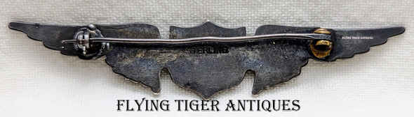 Nice WWI USAS Pilot/Jr Military Aviator Wing in Sterling XL Meyer/Link Pattern