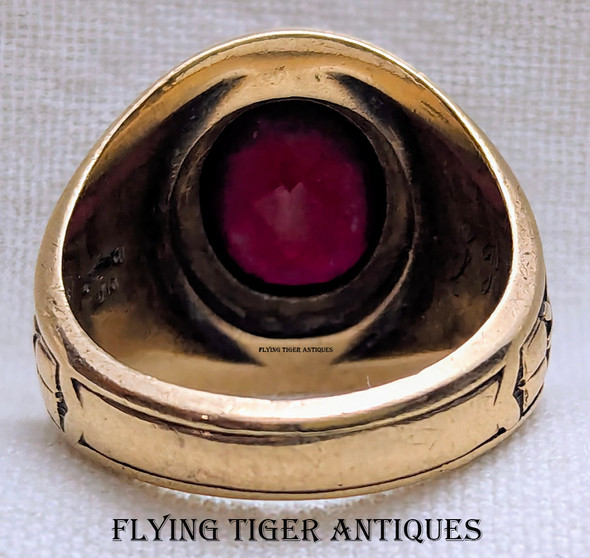 Ext Rare 1952 NACA Langley Aeronautical Laboratory Engineer Graduation Ring 10K Gold