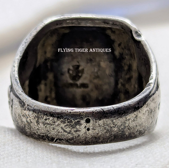 Wonderful Salty USMC 1920s-30s China Marine Sterling with Droop Wing EGA sz 8.25 by Kinney