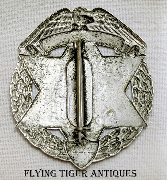 Rare 1920s Oklahoma City Police Badge # 215 in Nickel Plated Nickel
