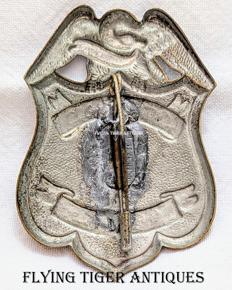 Large ca 1920s Guthrie OK Police Badge # 8 by SOUTHWESTERN STAMP WORKS