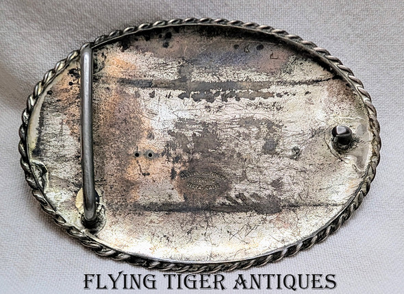 Great 1973 Sterling & GF Calf Roping Trophy Buckle by Western Silversmiths Vista CA