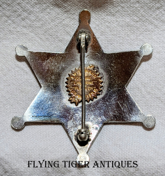 Great Late 1950s Washoe Co NV Deputy Sheriff Badge by Entenmann