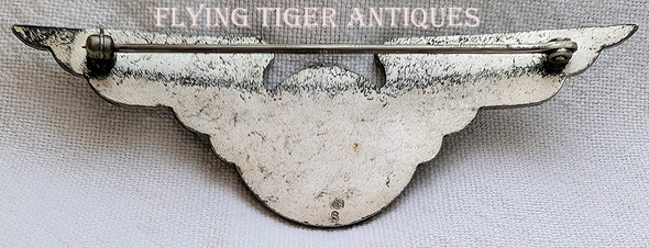 Great Early 1950s Flying tiger Line First Offer Pilot Wing 2nd Issue in Sterling by Balfour