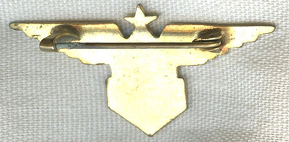 Rare WWII Shirt Size Free French Air Force (FAFL) Pilot Wing/Branch of Service Badge