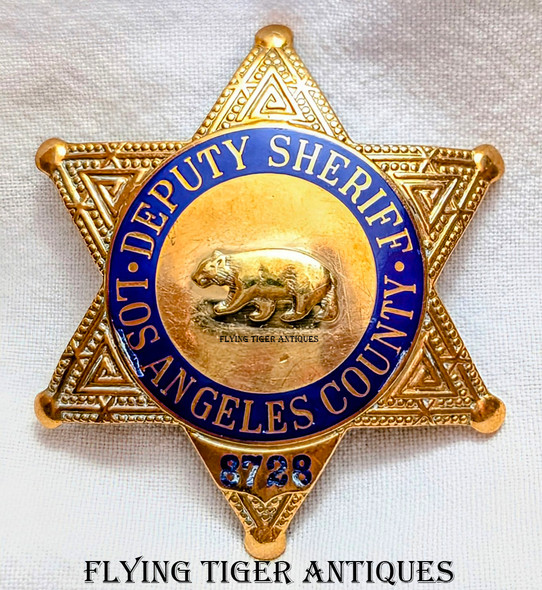 Great 2001 Riverside Co CA Deputy Sheriff Badge Lucky # 13 by