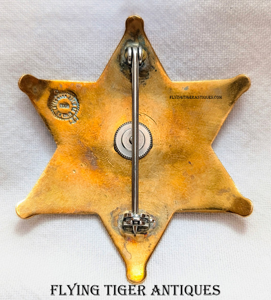 Great Duty Worn 2000s Los Angeles County CA Deputy Sheriff Badge # 8728 by Entenmann Rovin