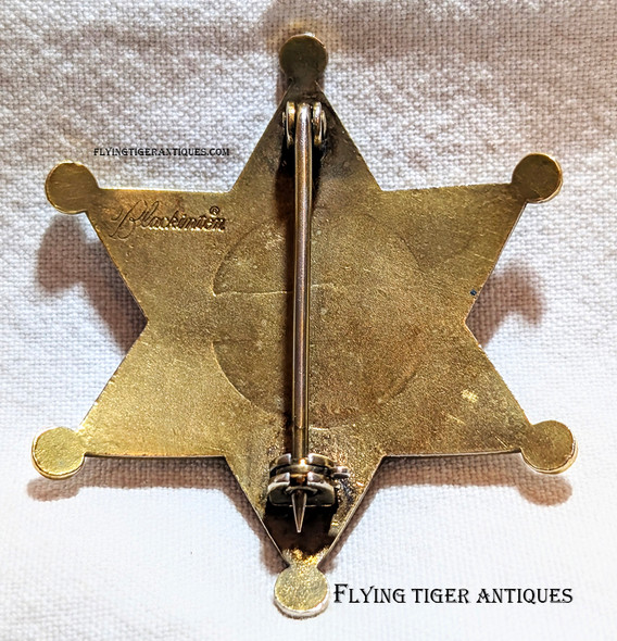 Nice Duty Worn 1990s-2000s Eureka Co NV Deputy Sheriff Badge by Blackinton