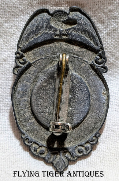 Early WWII era ca 1942 Santa Fe Railroad Special Agent Badge of K.W. Oakes Silver Plated White Metal