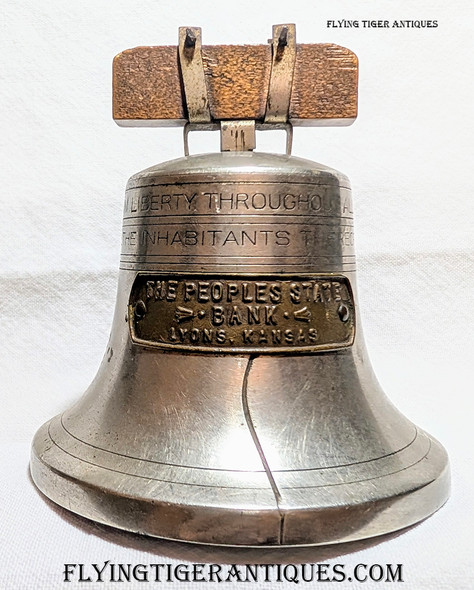 Great 1919 Liberty Bell Bank from The People's State Bank Lyons Kansas