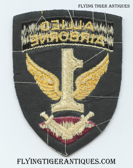 Beautiful WWII English Made 1st Allied Airborne Shoulder Patch in Excellent Condition