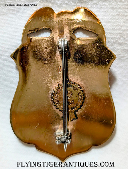 Great ca 1993 Phoenix AZ Police Sergeant Badge by Ent Rovin with Great Duty Wear