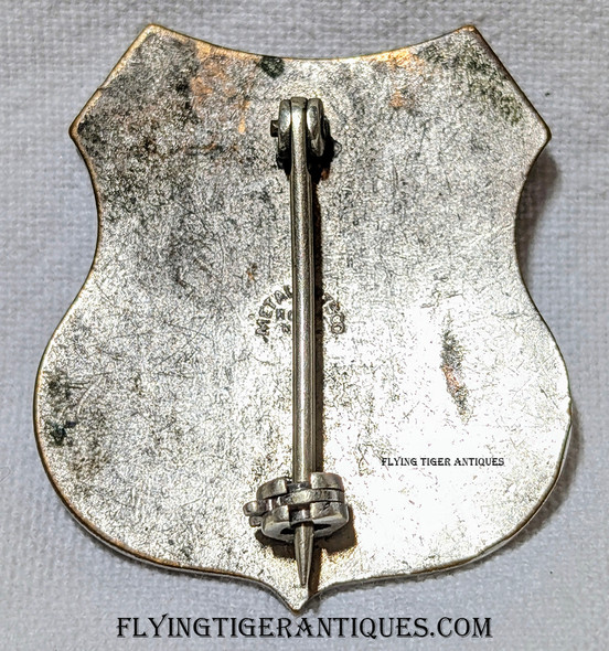 1930s US Dept of Agriculture Forest Service Ranger Badge in Short-Lived Nickel Finish by Metal Arts