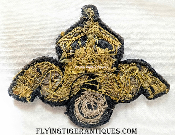 Rare WWI Imperial Prussian Navy Warrant Officer Hat Badge in Bullion