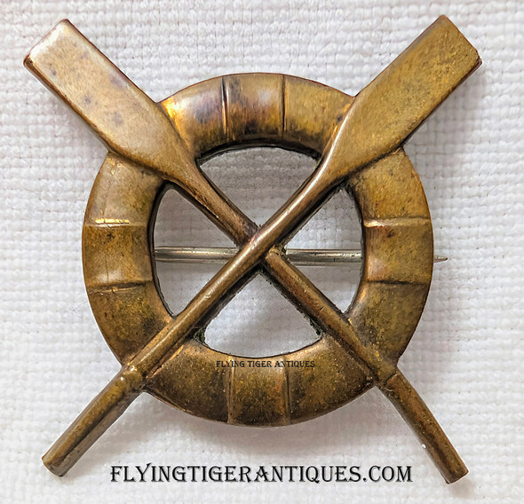 Salty 1920s USCG Life Saving Service Surfman's Collar Badge