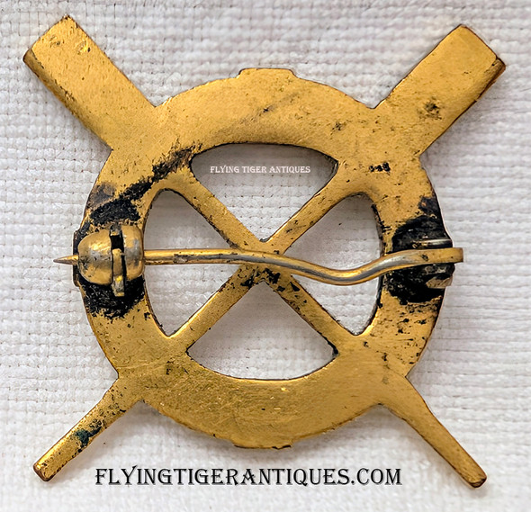 1930s USCG Life Saving Service Surfman's Collar Badge in Great Condition