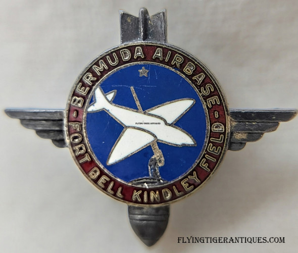 Beautiful WWII USAAF Ft Bell Kindley Field Lapel Pin in Sterling by Dieges & Clust