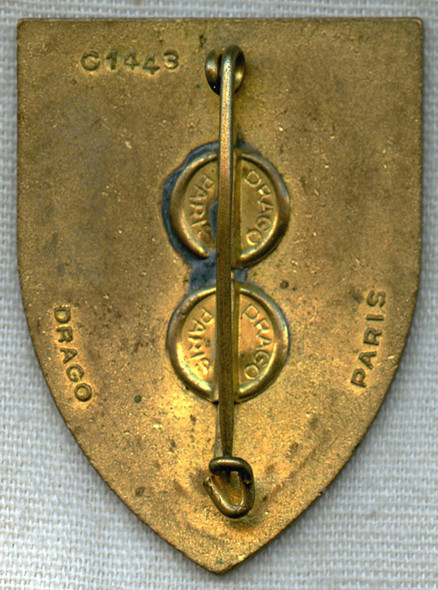 Circa 1950 French Badge for 3rd Garrison Company/Insigne Pour 3° Compagnie de Garnison