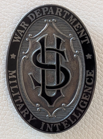 Ext Rare WWI US Army Military Intelligence Badge #4 and Grouping of William L. Moffat Jr.