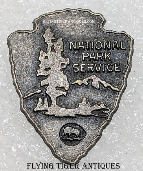 Rare circa 1960 US Dept of the Interior National Park Service Ranger Tie Tack in Sterling