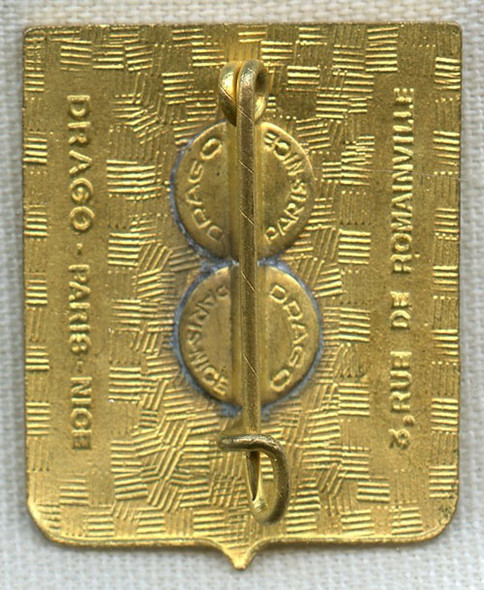 1958 French 1 Regiment Artillerie Coloniale (RAC) Badge by Drago
