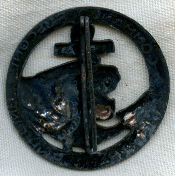 Extremely Rare 1950s N. African-Made Beret Badge for French 23rd Commandos