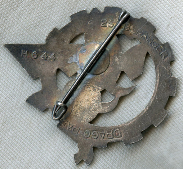 Late 1950s French Badge for 253e CCR Compagnie de Circulation Routiere (Company of Road Traffic)