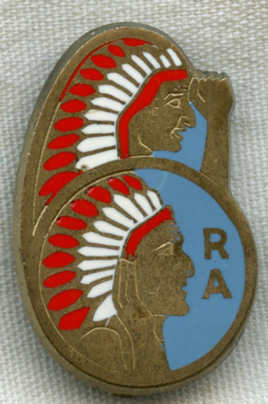 1970s French Army 6th Artillery Regiment (6e Régiment d'Artillerie) Badge by Drago