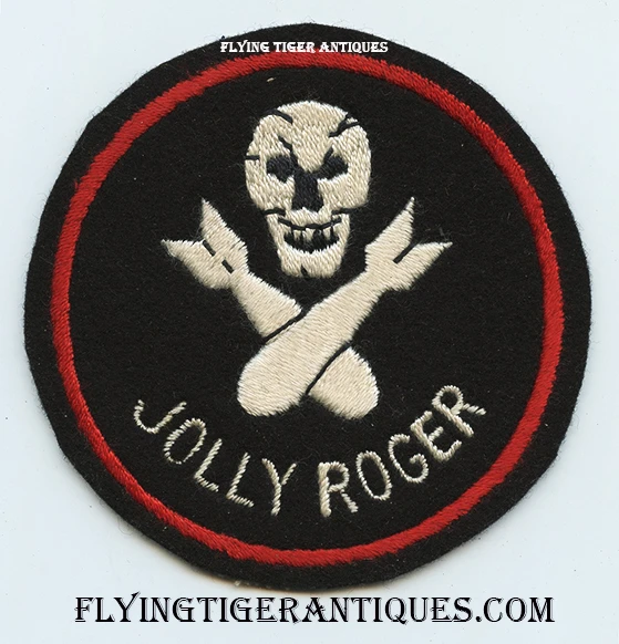 Rare WWII USAAF 400th Bomb Squadron 90th Bomb Group, BLACK Jolly Roger Jacket Patch Australian Made
