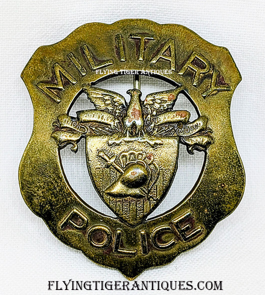 Extremely Rare 1900’s - 1910’s US Military Academy West Point Military Police Badge in Bronze