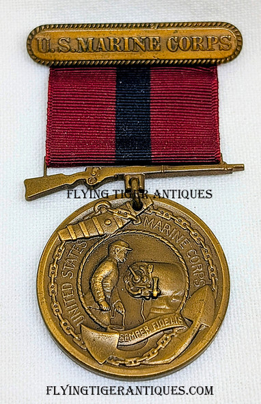 1921 – 1924 USMC US Marine Corps Good Conduct Medal # 76975 to Ros Farris