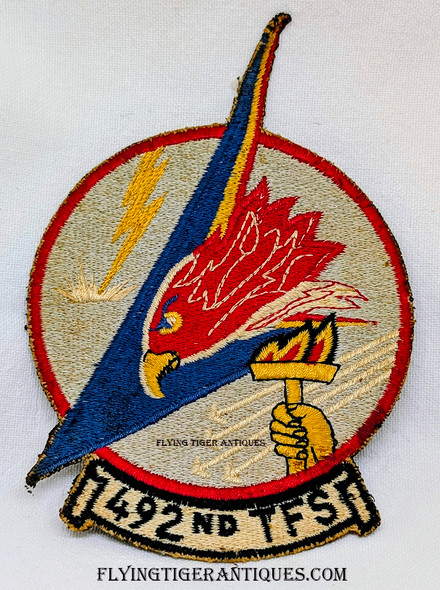 Cold War 1960’s USAF 492nd Tactical Fighter Squadron Jacket Patch