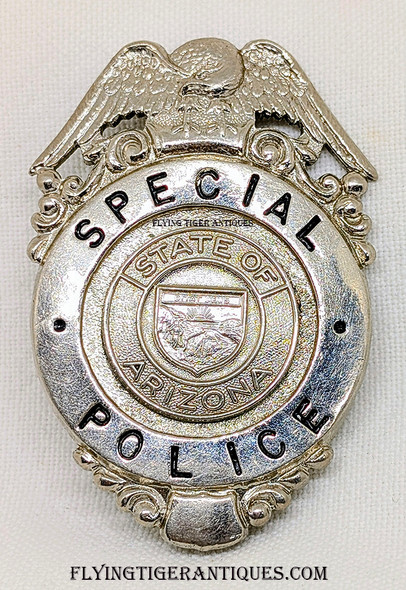 1960’s “Stock” Arizona Special Police Badge worn in the Tucson Area