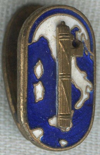 Beautiful 1930s Italian Union of Fascist Commerce & Trade Lapel Badge