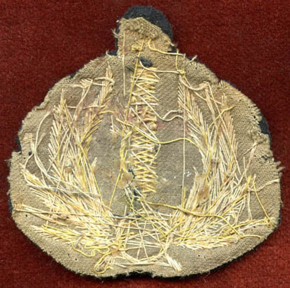 1930s - WWII MVSN Milizia Volontaria per la Sicurezza Nazionale Officer Black Cap or Fez Badge