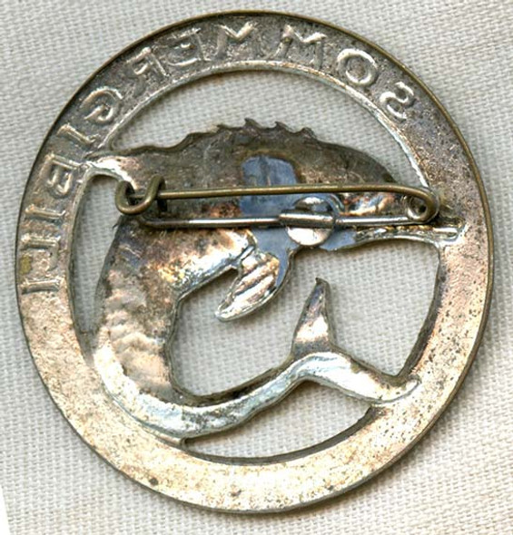 Rare WWII Italian Submariner Badge for Enlisted Personnel