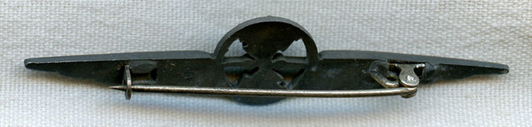 WWII Italian Air Force Wireless Operator Badge in Zinc