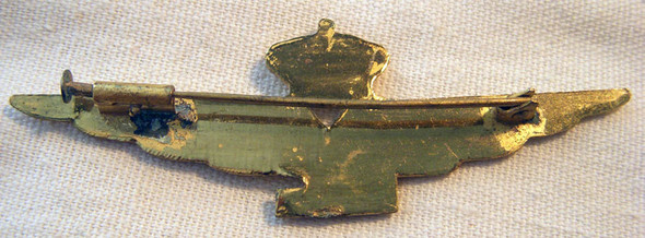 Nice Post-1943 WWII Italian Air Force Pilot Wing Loyal to King Fascia Blade Only Removed