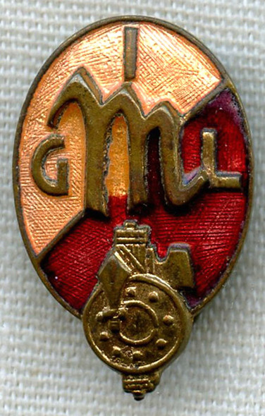 1930s-WWII Italian Fascist Youth Officer Pin - Ufficiale Giovent Italiana del Littorio