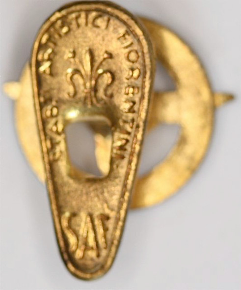 Italian Reale Unione Nazionale Aeronautica National Aviation Federation Blue Lapel Badge