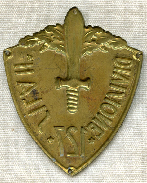 Rare Ca 1935-40 Italian Army 127th Ethiopian Division / Divisione 127 SILA II Sleeve Shield