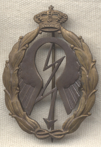 WWII Italian Air Force Bronze Diver Badge by Lorioli